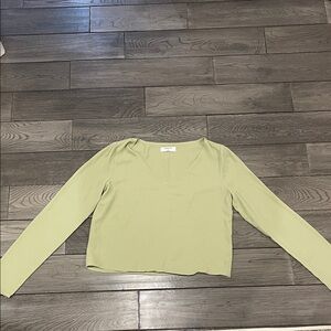 Babaton Long Sleeve Top - Soft Pistachio Green (Never Worn)